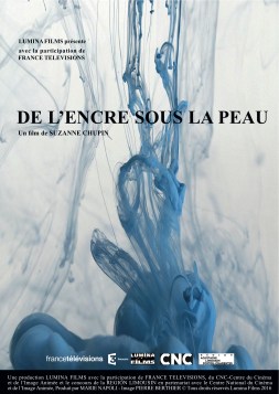 Image d'encre sur un fond blanc